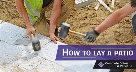 Can you lay a patio without cement?