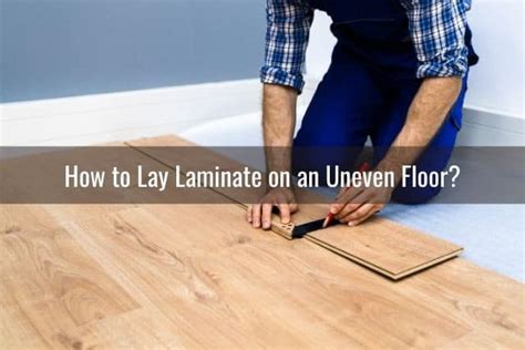 Can you lay laminate flooring over uneven concrete?