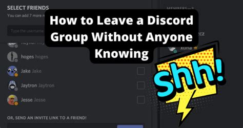 Can you leave a Discord call without anyone knowing?