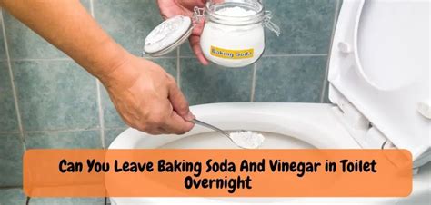 Can you leave baking soda and vinegar in toilet overnight?