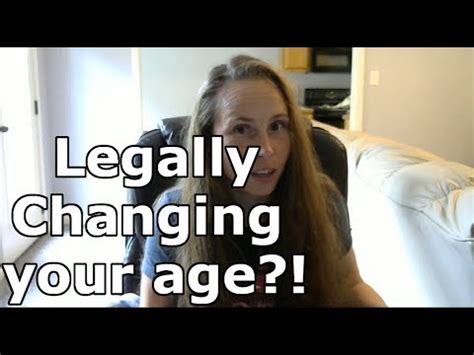 Can you legally change your age UK?