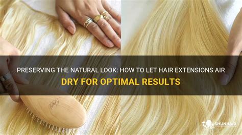 Can you let extensions dry naturally?