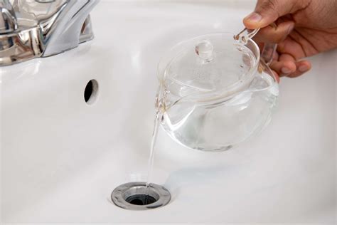 Can you let vinegar sit in the drain overnight?