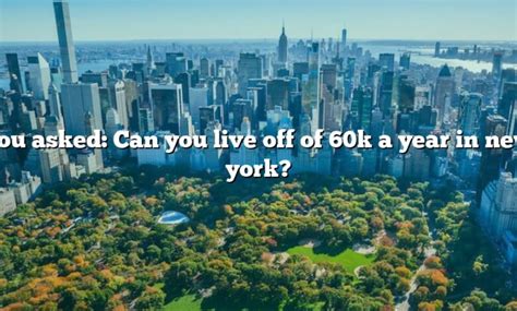 Can you live in Toronto with 60k a year?