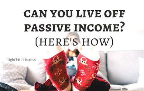 Can you live off passive income?