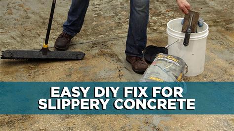 Can you make concrete not slippery?