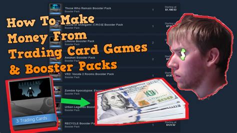 Can you make money from Steam booster packs?