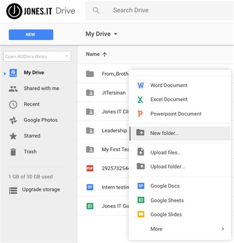 Can you make private folders in Google Drive?