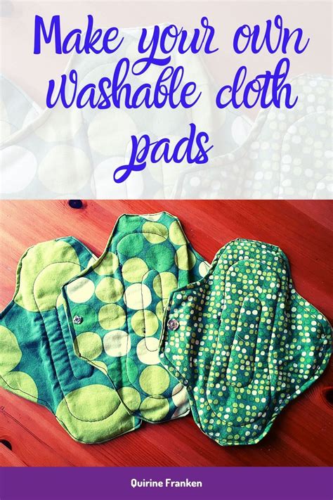 Can you make your own reusable pads?
