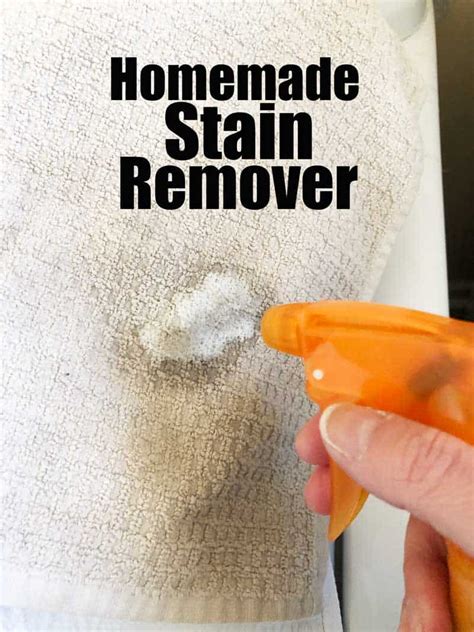 Can you make your own stain remover?