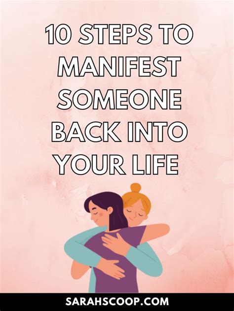 Can you manifest a person back into your life?