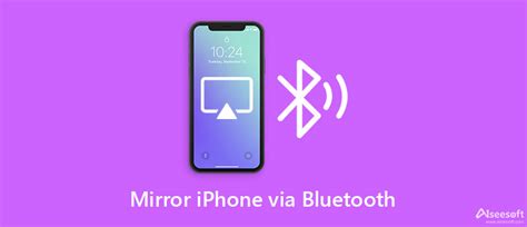 Can you mirror iPhone via Bluetooth?