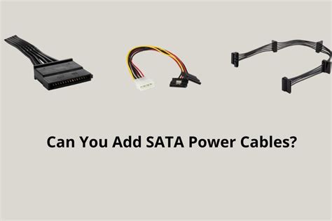 Can you mix SATA power cables?