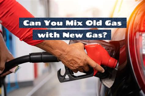 Can you mix old and new gas in a generator?