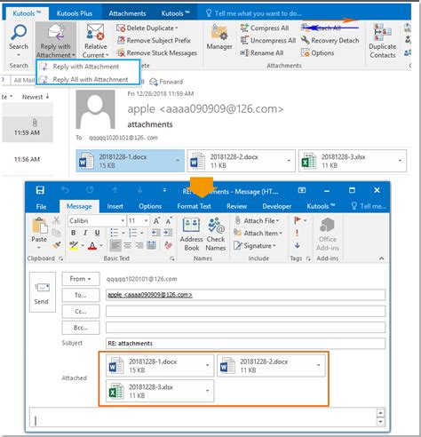 Can you move attachments around in Outlook?