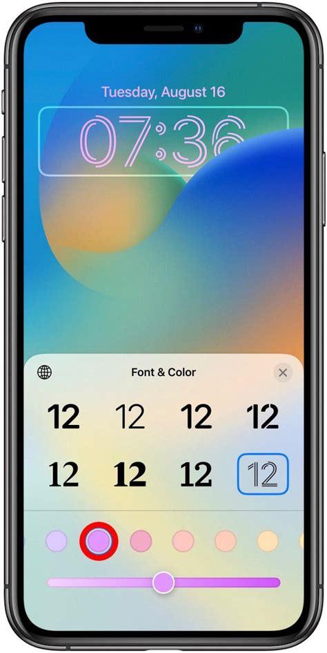 Can you move the clock on iPhone Lock Screen?