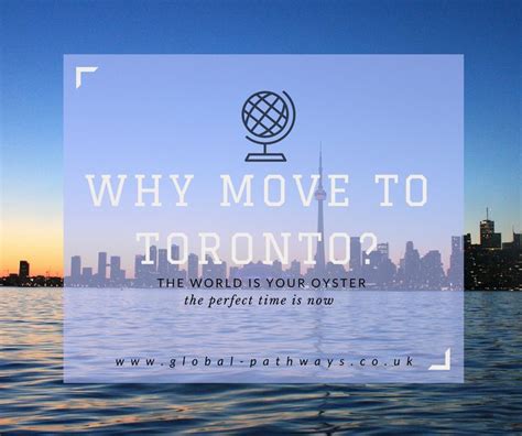 Can you move to Toronto without a job?