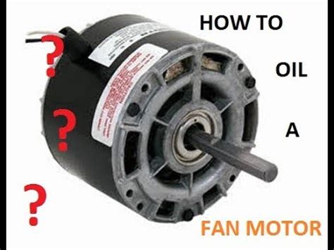 Can you oil an electric motor?