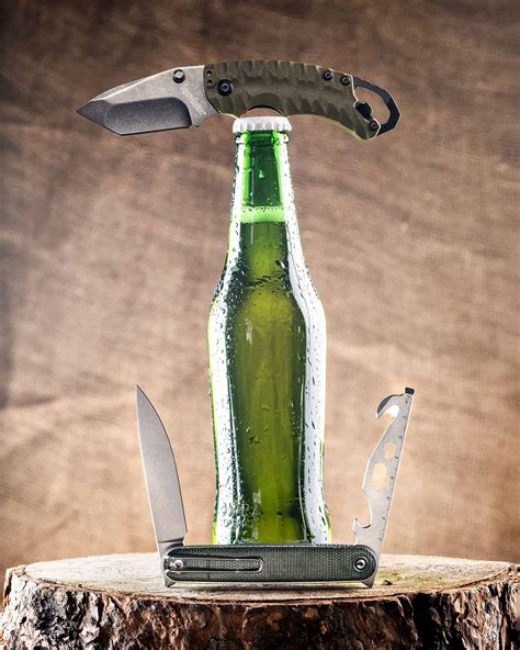 Can you open beer with knife?