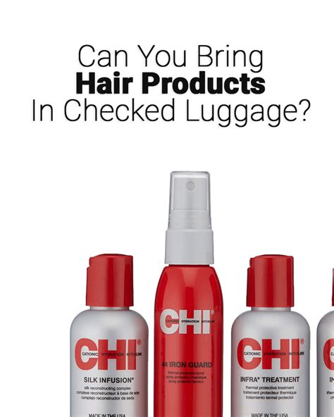 Can you pack full size hair products in checked luggage?