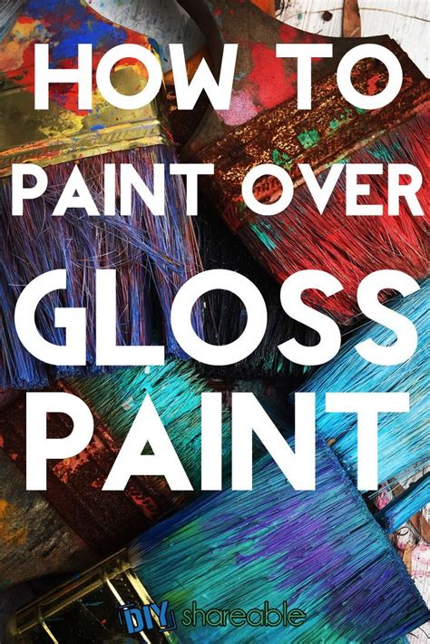 Can you paint acrylic over gloss?