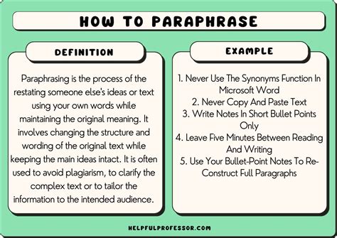 Can you paraphrase a person?