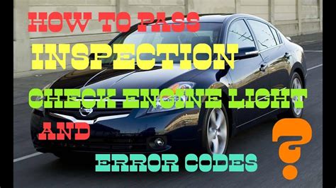 Can you pass Texas inspection with check engine light on?