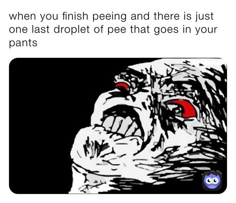 Can you pee when finishing?