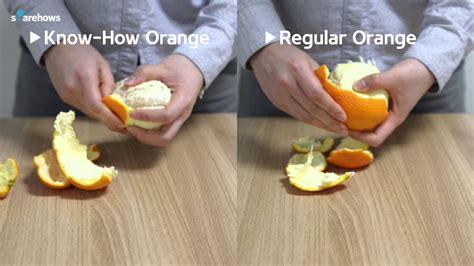 Can you peel an orange by hand?