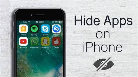 Can you permanently hide apps on iPhone?