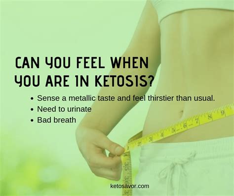 Can you physically feel ketosis?