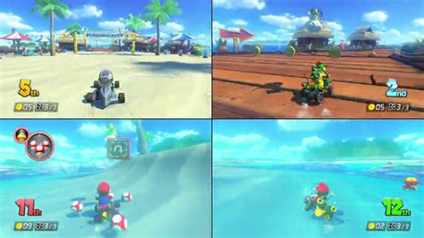 Can you play 4 player on Nintendo Switch Mario Kart?