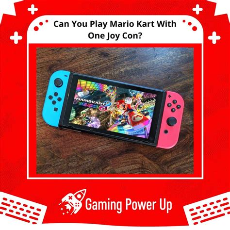 Can you play Mario Kart 8 with one joy con?