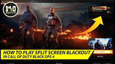 Can you play blackout split-screen?