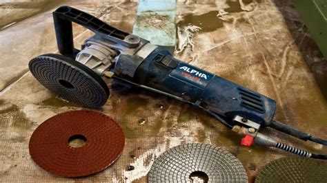 Can you polish concrete with an angle grinder?