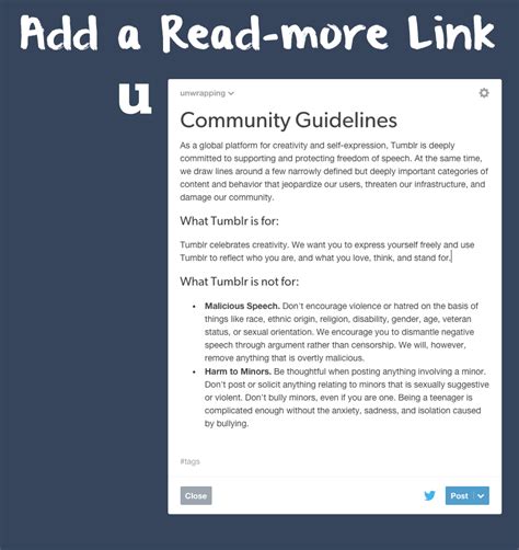 Can you post links in Tumblr?