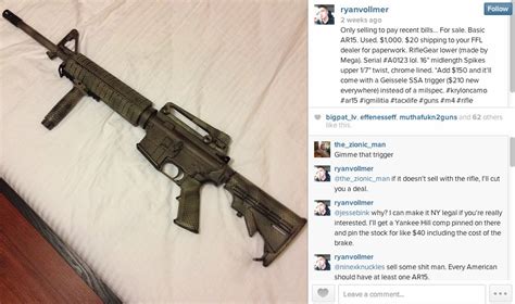 Can you post pictures with guns on Instagram?