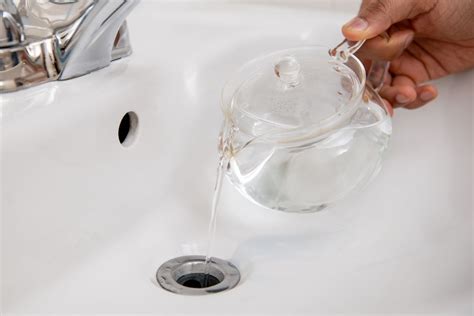 Can you pour boiling water down the drain?