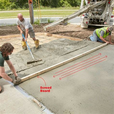 Can you pour concrete on uneven surface?