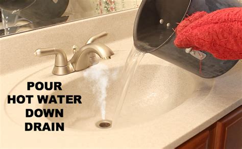 Can you pour hot water down the drain?