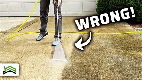 Can you pressure wash fresh concrete?