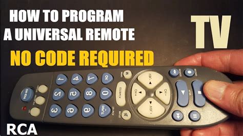 Can you program a universal remote without a code?