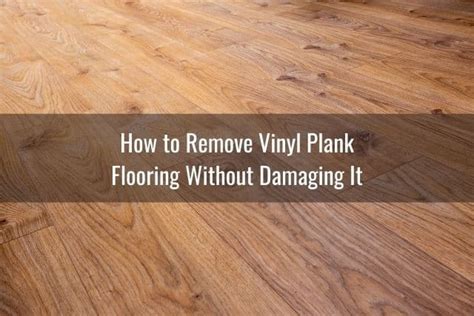 Can you pull up vinyl plank flooring and reuse it?