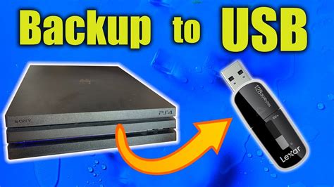 Can you put PS4 save data on a USB?