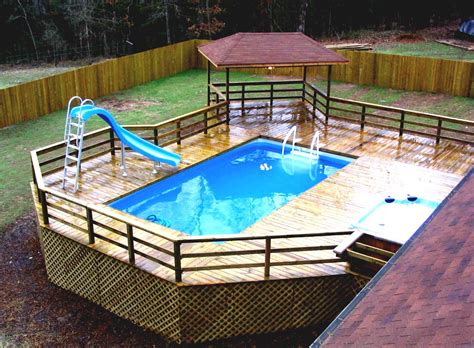 Can you put a deck around an Intex pool?