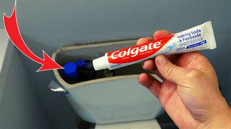 Can you put a tube of toothpaste in your toilet tank?