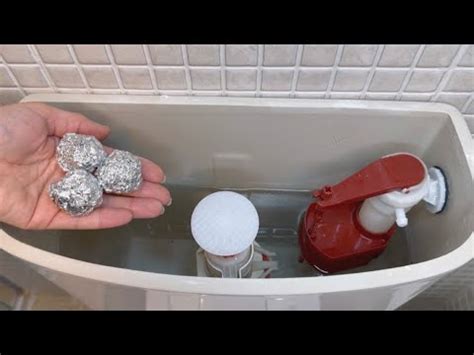 Can you put aluminum foil in a toilet cistern?