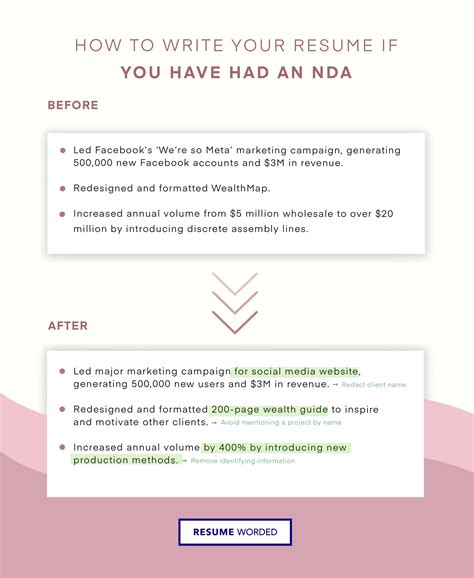 Can you put an NDA job on a resume?