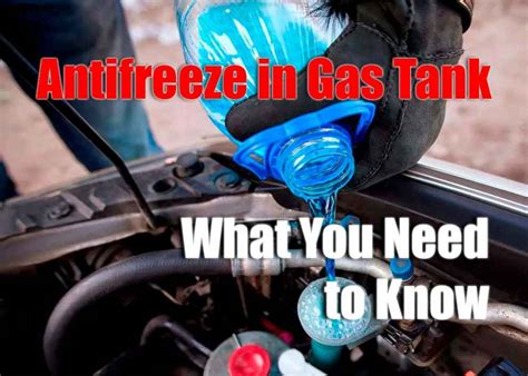 Can you put antifreeze in gas tank?
