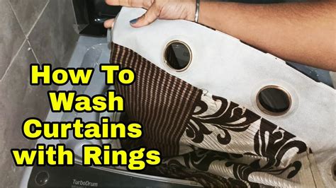 Can you put curtains with metal rings in washing machine?